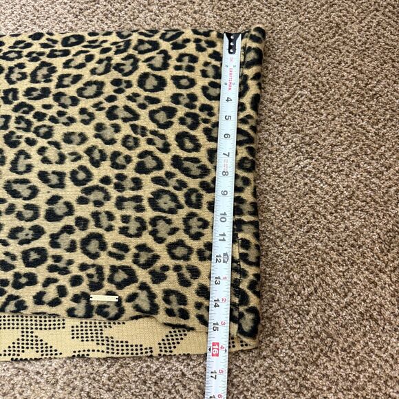 Michael Kors Leopard Print Round Scarf Infinity - Picture 7 of 8